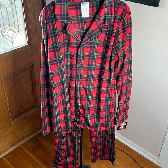 Mad Dog Concepts Holiday Pajamas Red Plaid NWT Small - Picture 2 of 6